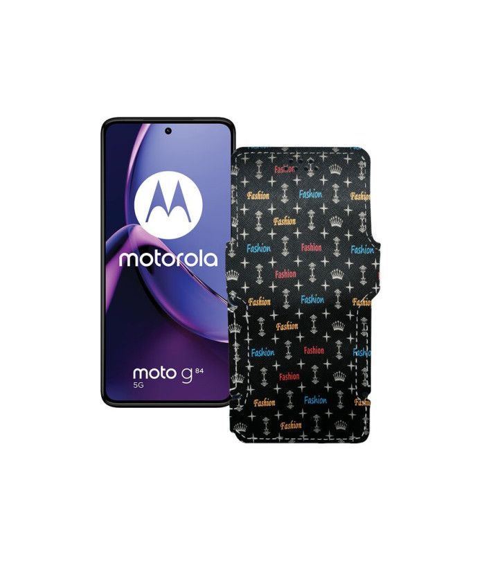 Чохол-книжка з екошкіри для телефону Motorola Moto G84