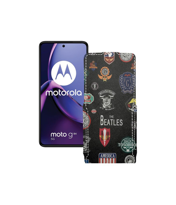 Чохол-флип з екошкіри для телефону Motorola Moto G84