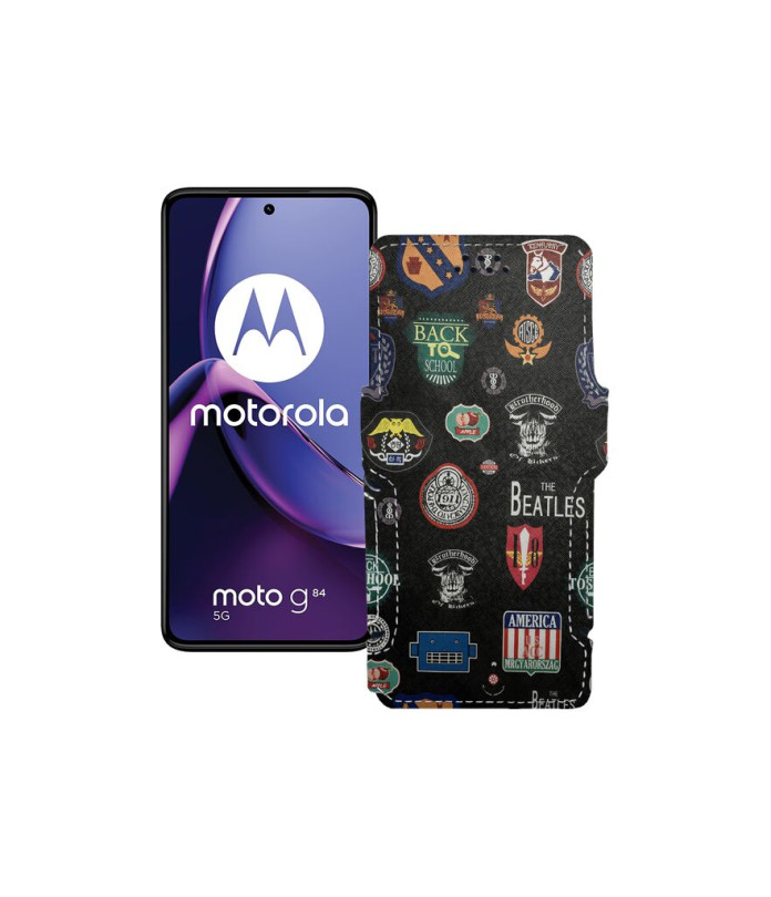 Чохол-книжка з екошкіри для телефону Motorola Moto G84