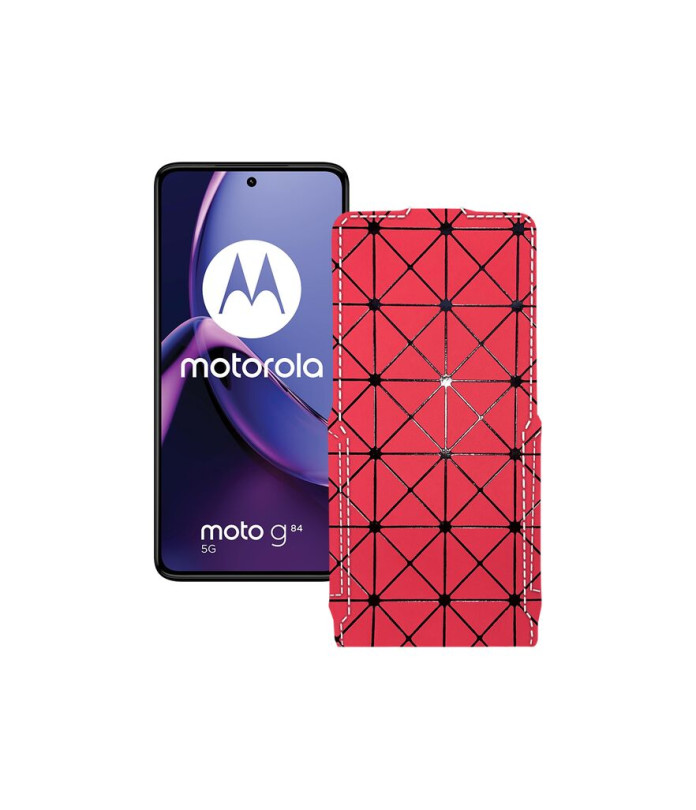 Чохол-флип з екошкіри для телефону Motorola Moto G84