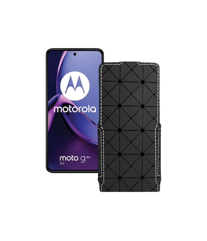 Чохол-флип з екошкіри для телефону Motorola Moto G84