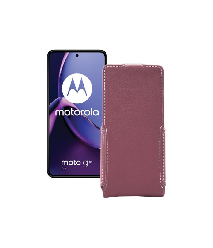 Чохол-флип з екошкіри для телефону Motorola Moto G84