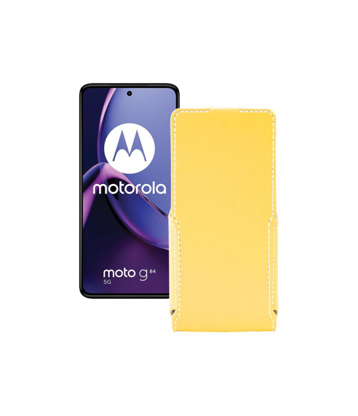 Чохол-флип з екошкіри для телефону Motorola Moto G84