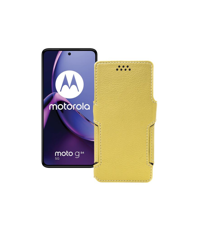 Чохол-книжка з екошкіри для телефону Motorola Moto G84