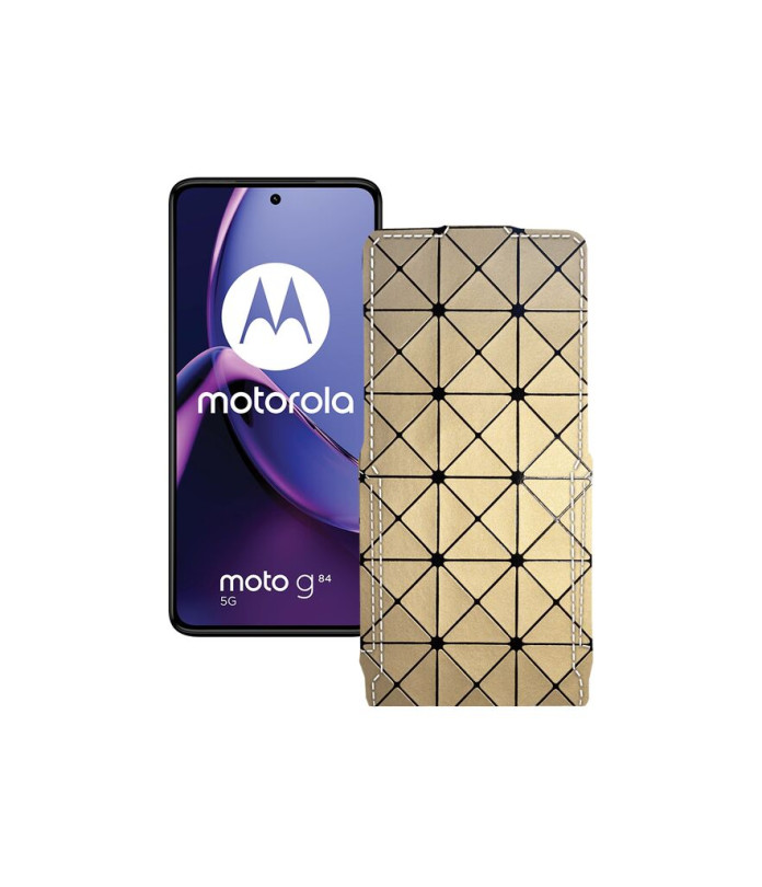 Чохол-флип з екошкіри для телефону Motorola Moto G84