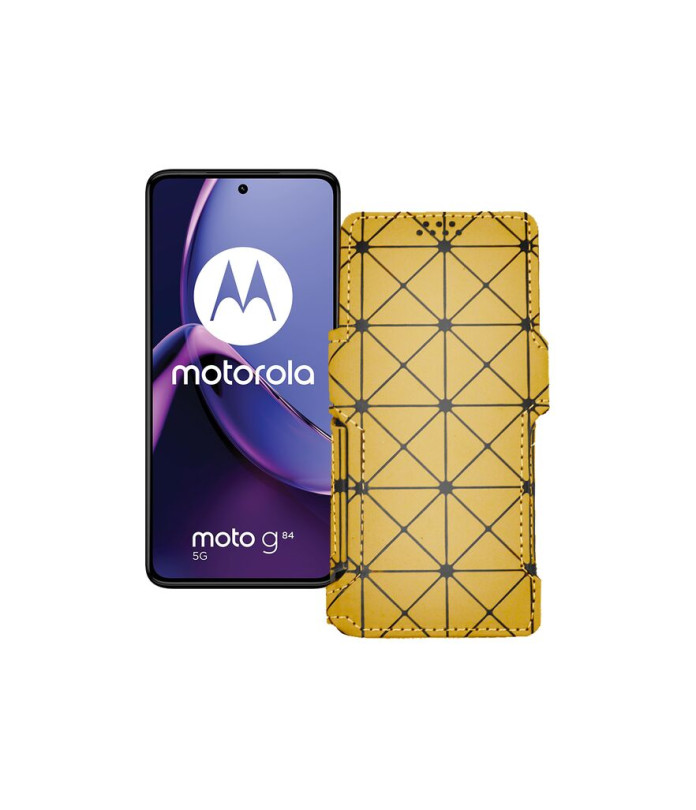 Чохол-книжка з екошкіри для телефону Motorola Moto G84