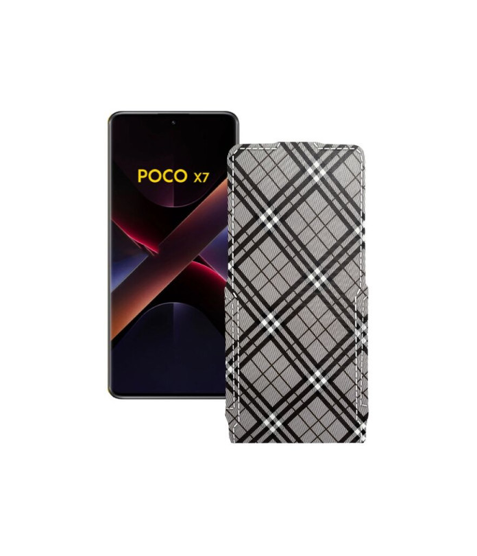 Чохол-флип з екошкіри для телефону Xiaomi Poco X7