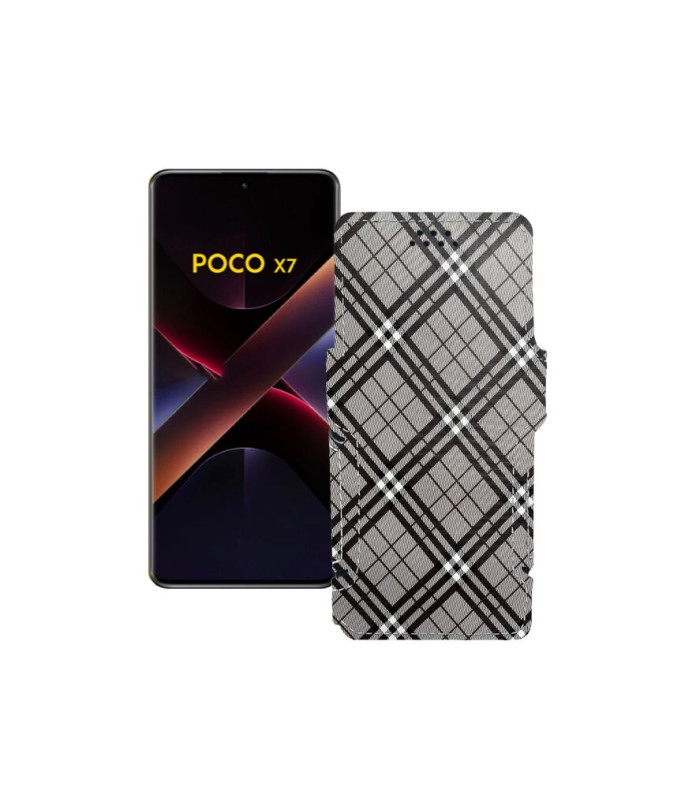 Чохол-книжка з екошкіри для телефону Xiaomi Poco X7