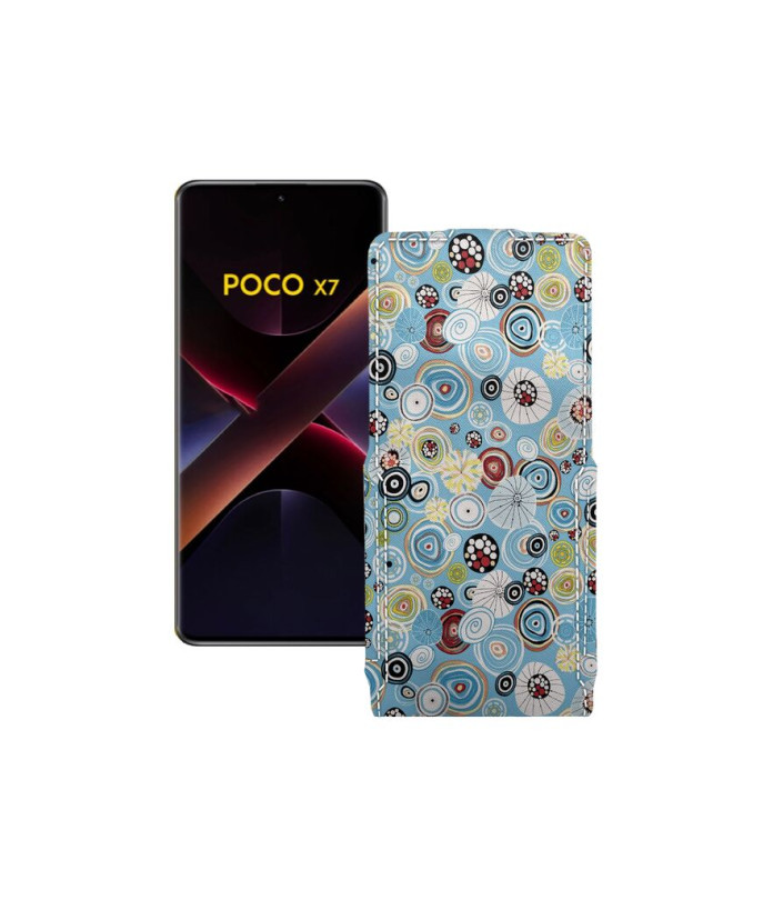 Чохол-флип з екошкіри для телефону Xiaomi Poco X7