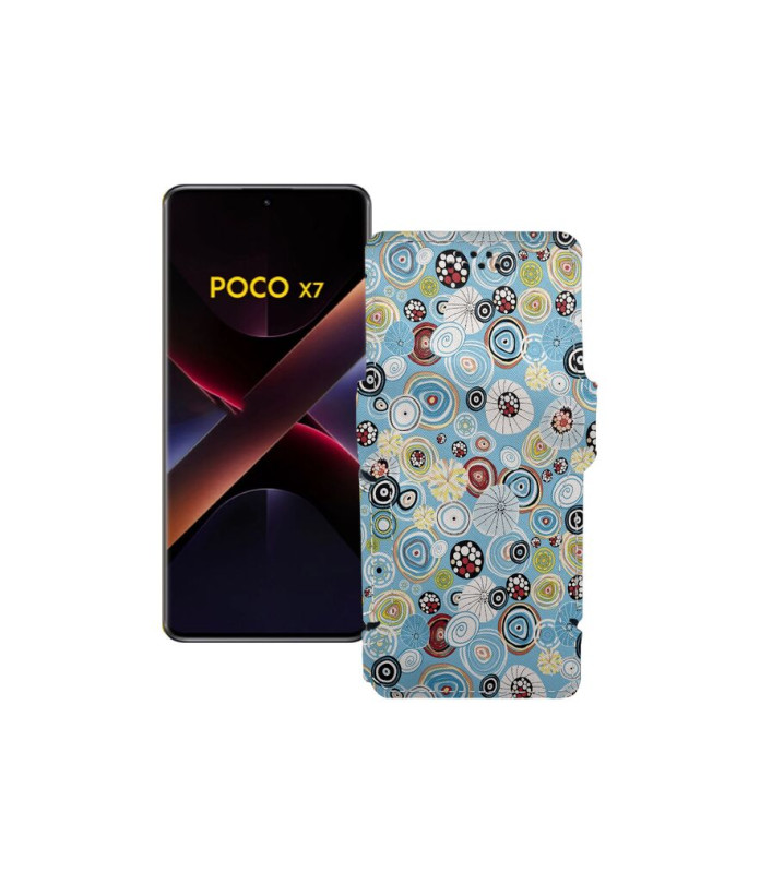 Чохол-книжка з екошкіри для телефону Xiaomi Poco X7