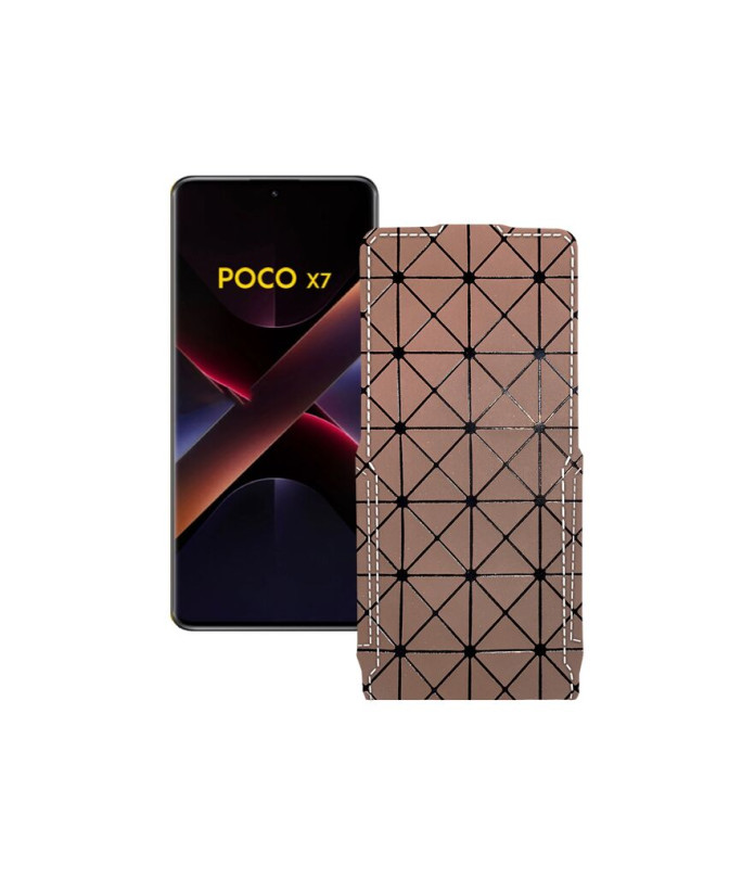 Чохол-флип з екошкіри для телефону Xiaomi Poco X7