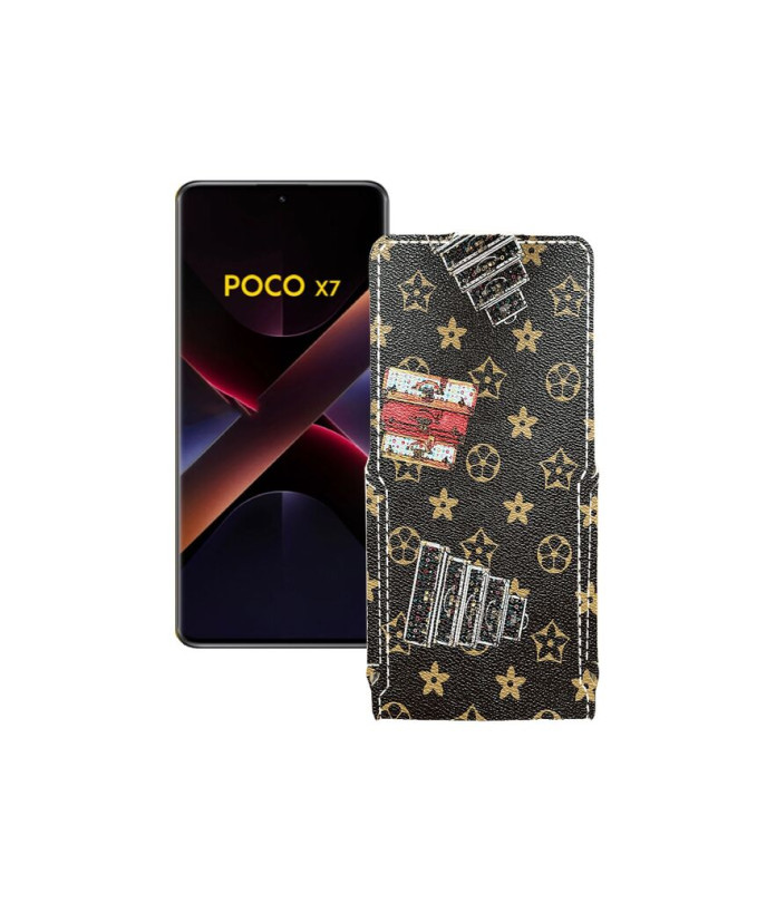 Чохол-флип з екошкіри для телефону Xiaomi Poco X7