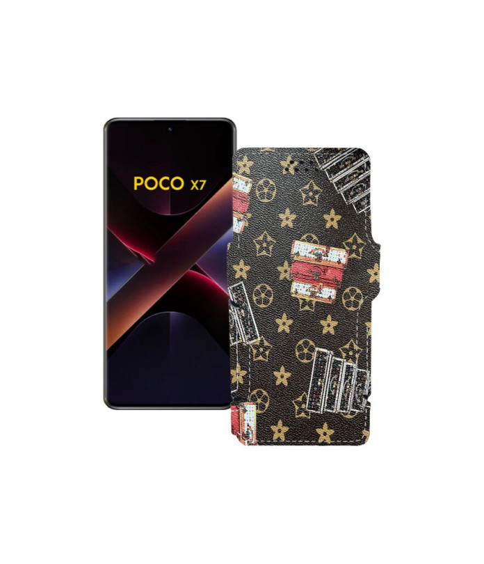 Чохол-книжка з екошкіри для телефону Xiaomi Poco X7