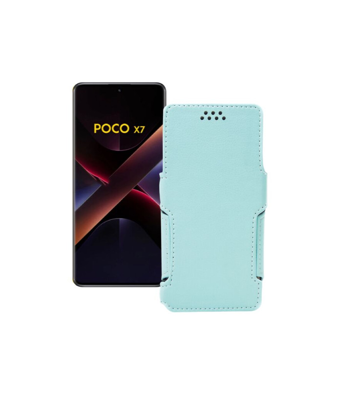 Чохол-книжка з екошкіри для телефону Xiaomi Poco X7