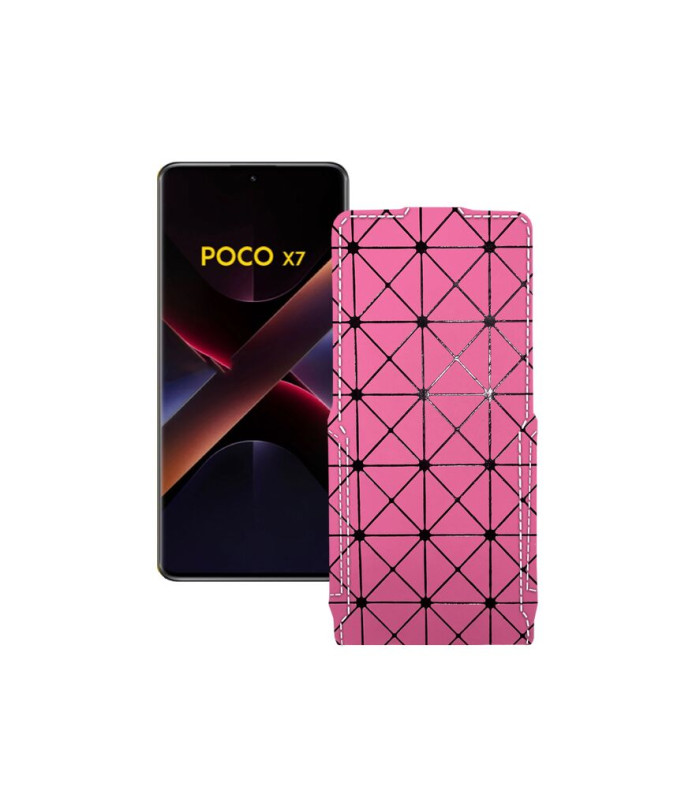 Чохол-флип з екошкіри для телефону Xiaomi Poco X7