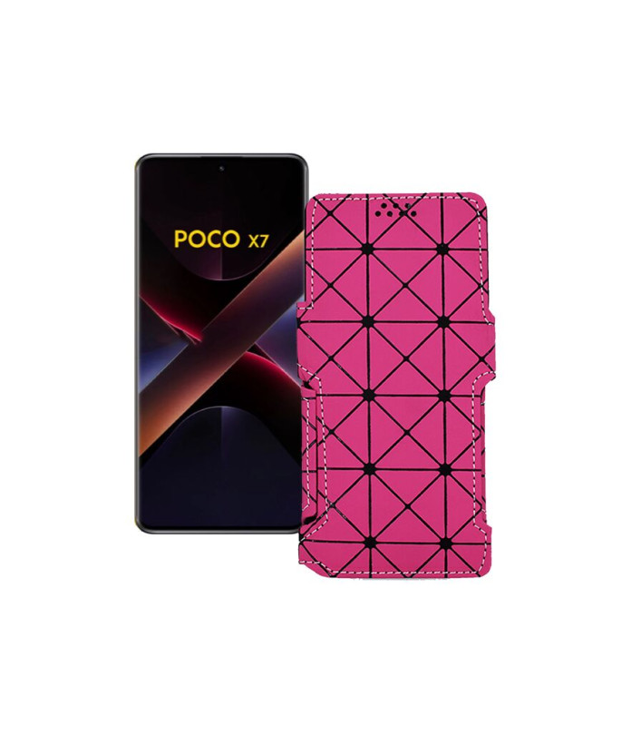 Чохол-книжка з екошкіри для телефону Xiaomi Poco X7