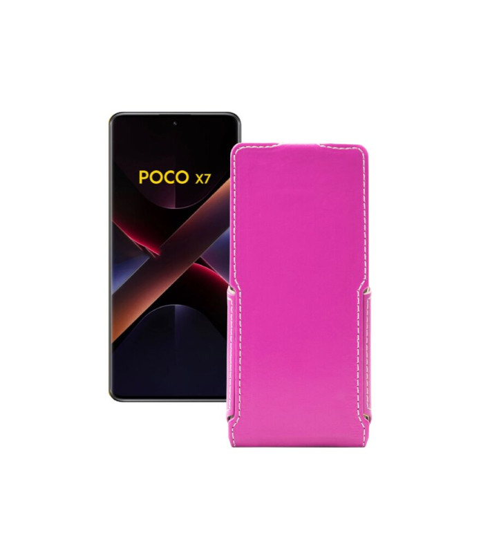 Чохол-флип з екошкіри для телефону Xiaomi Poco X7