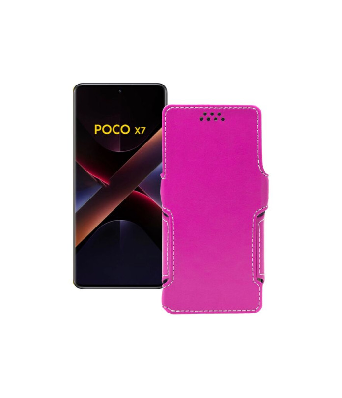 Чохол-книжка з екошкіри для телефону Xiaomi Poco X7