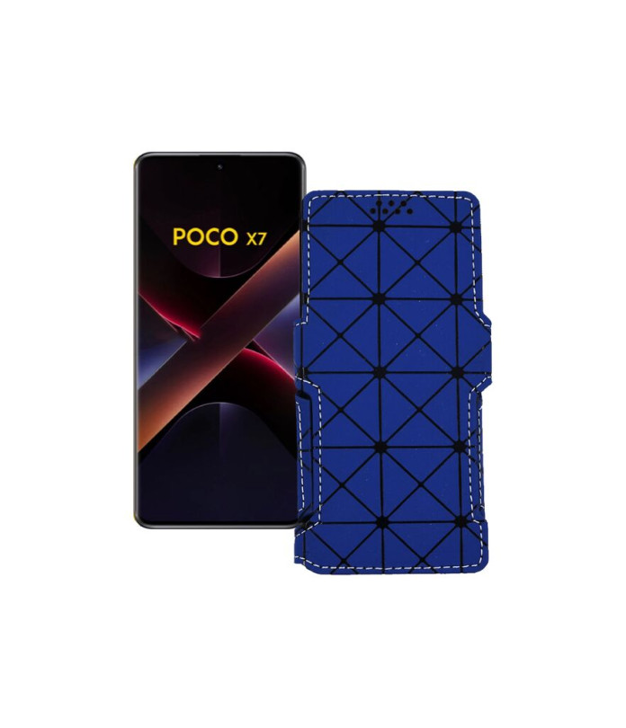 Чохол-книжка з екошкіри для телефону Xiaomi Poco X7