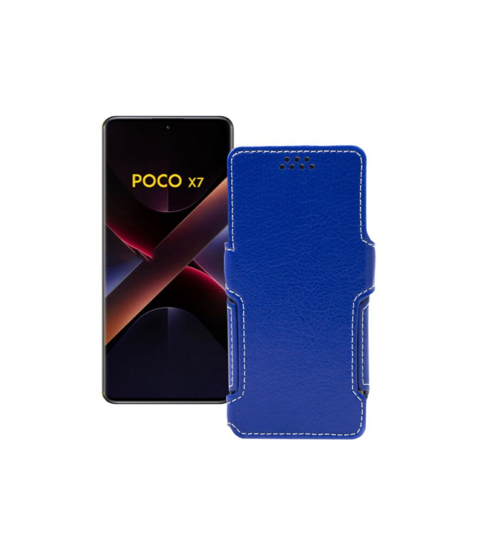 Чохол-книжка з екошкіри для телефону Xiaomi Poco X7