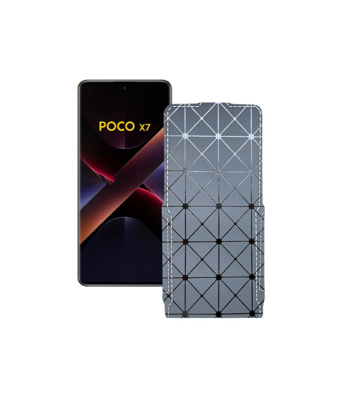 Чохол-флип з екошкіри для телефону Xiaomi Poco X7