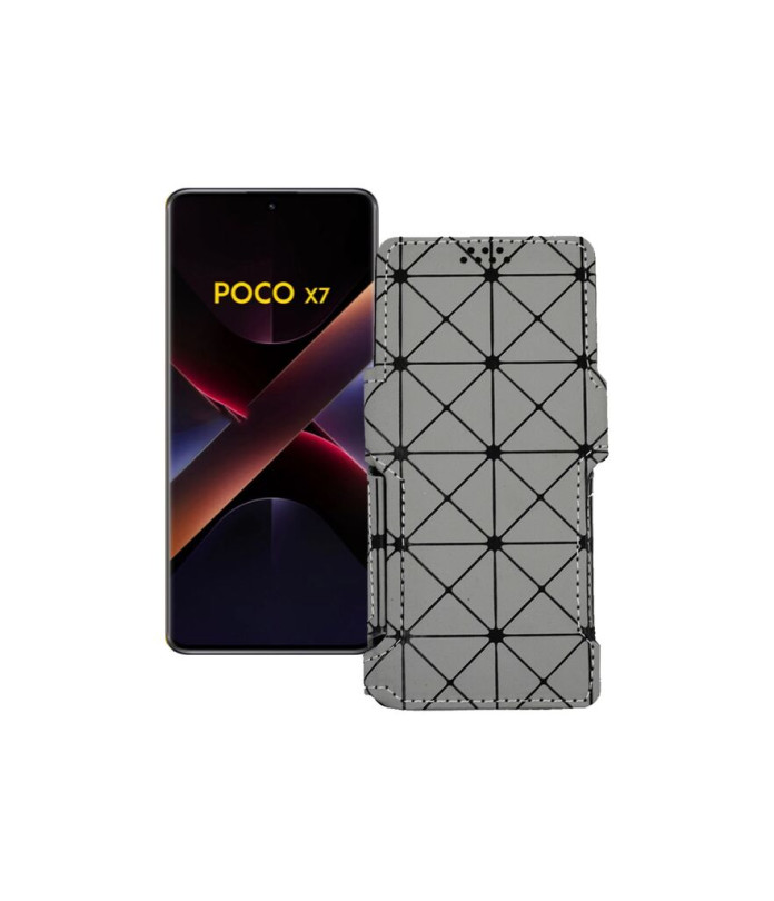 Чохол-книжка з екошкіри для телефону Xiaomi Poco X7