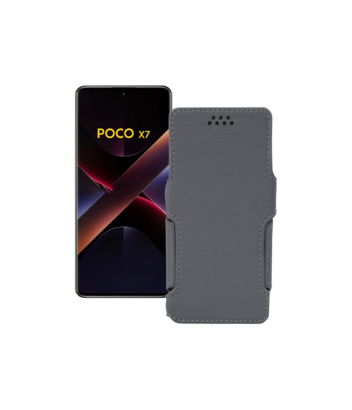 Чохол-книжка з екошкіри для телефону Xiaomi Poco X7