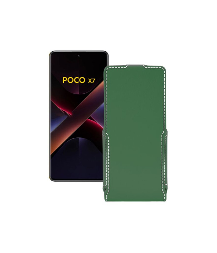 Чохол-флип з екошкіри для телефону Xiaomi Poco X7