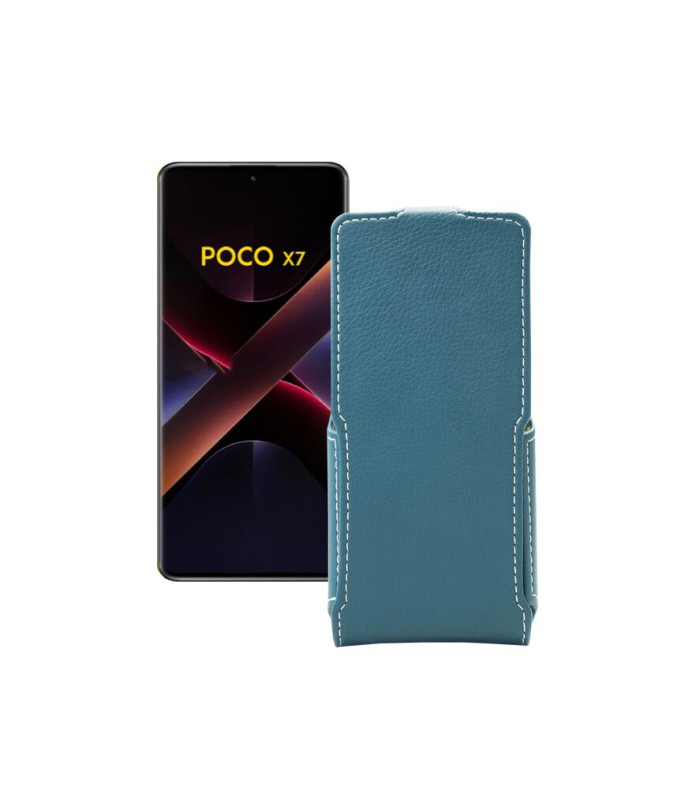 Чохол-флип з екошкіри для телефону Xiaomi Poco X7