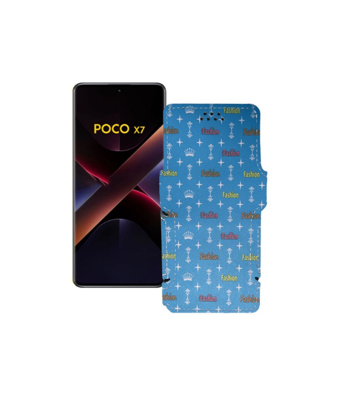 Чохол-книжка з екошкіри для телефону Xiaomi Poco X7