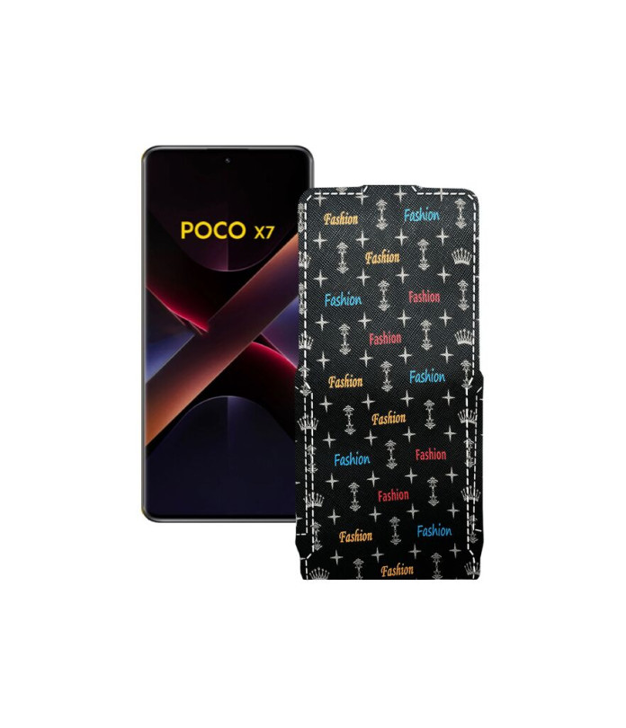 Чохол-флип з екошкіри для телефону Xiaomi Poco X7