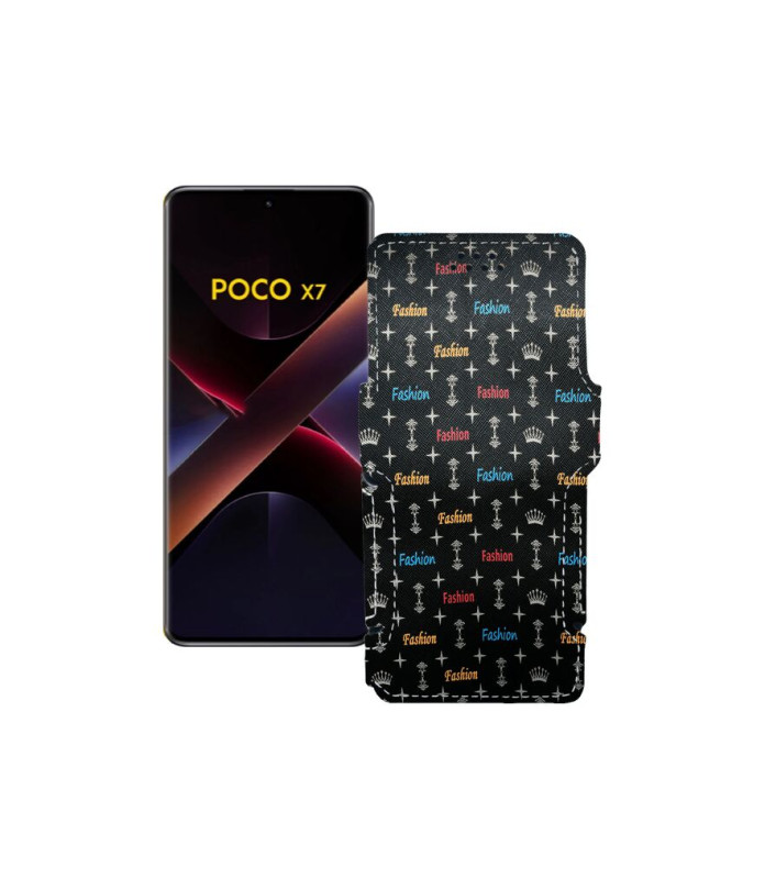 Чохол-книжка з екошкіри для телефону Xiaomi Poco X7