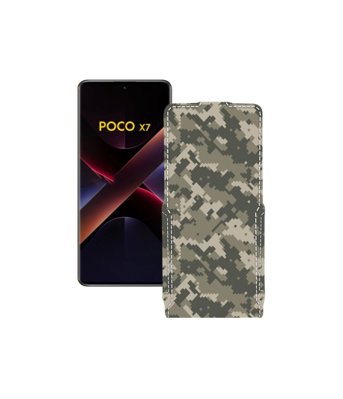 Чохол-флип з екошкіри для телефону Xiaomi Poco X7
