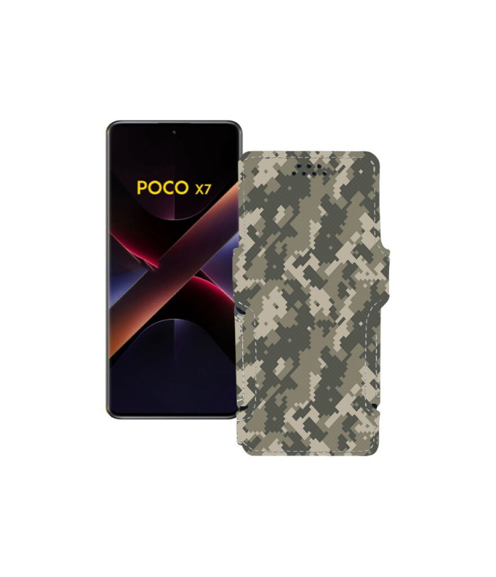 Чохол-книжка з екошкіри для телефону Xiaomi Poco X7