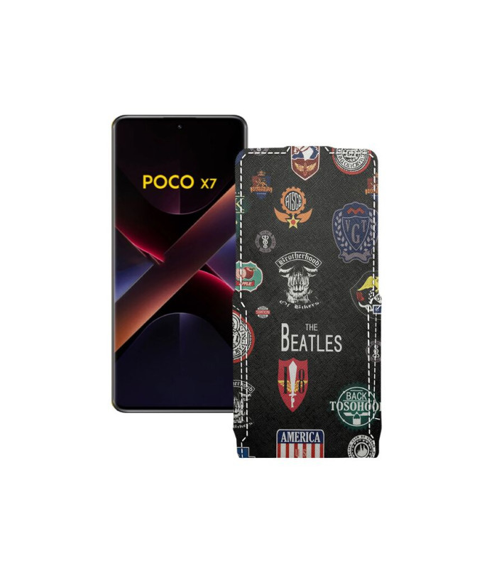 Чохол-флип з екошкіри для телефону Xiaomi Poco X7