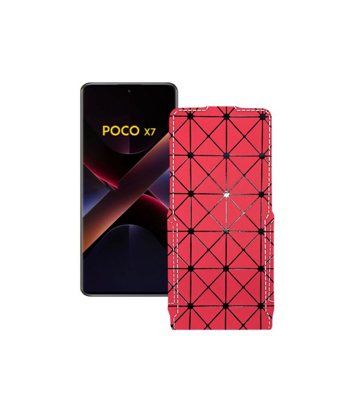 Чохол-флип з екошкіри для телефону Xiaomi Poco X7