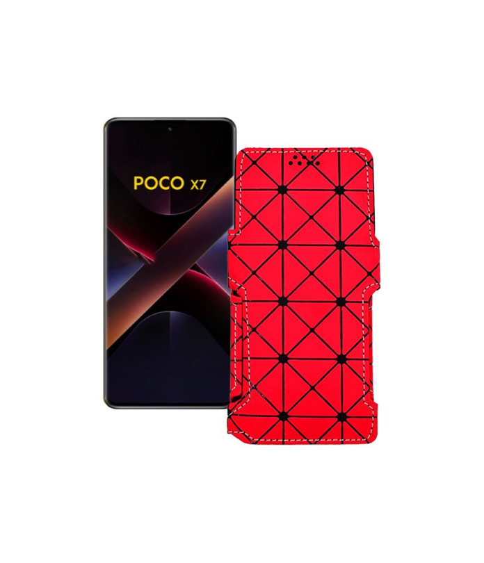 Чохол-книжка з екошкіри для телефону Xiaomi Poco X7