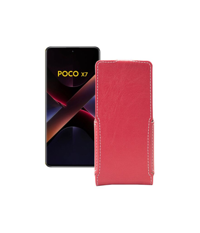 Чохол-флип з екошкіри для телефону Xiaomi Poco X7