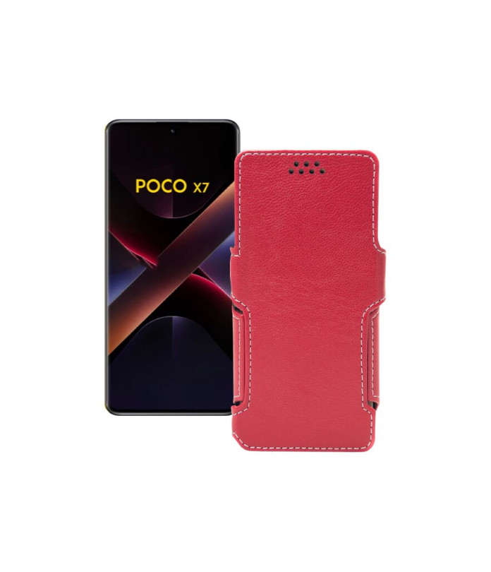Чохол-книжка з екошкіри для телефону Xiaomi Poco X7