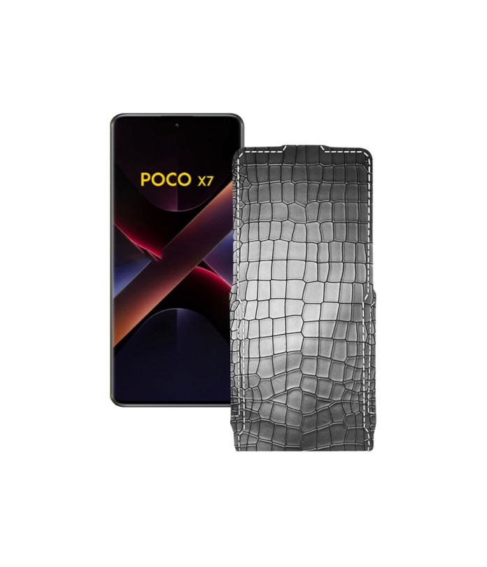 Чохол-флип з екошкіри для телефону Xiaomi Poco X7