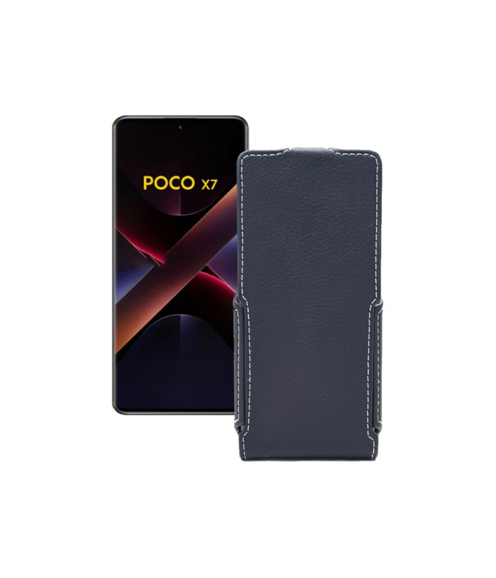 Чохол-флип з екошкіри для телефону Xiaomi Poco X7