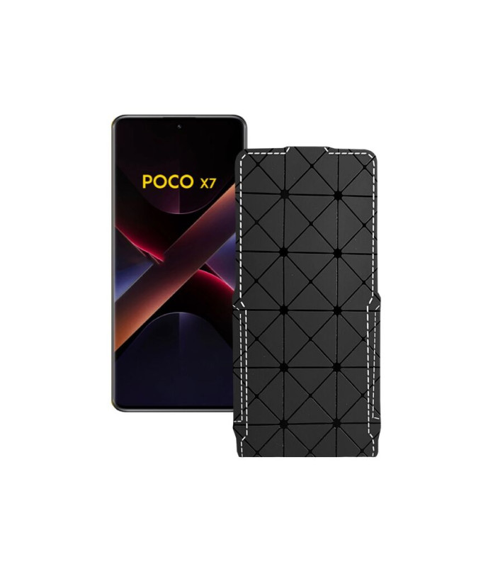 Чохол-флип з екошкіри для телефону Xiaomi Poco X7