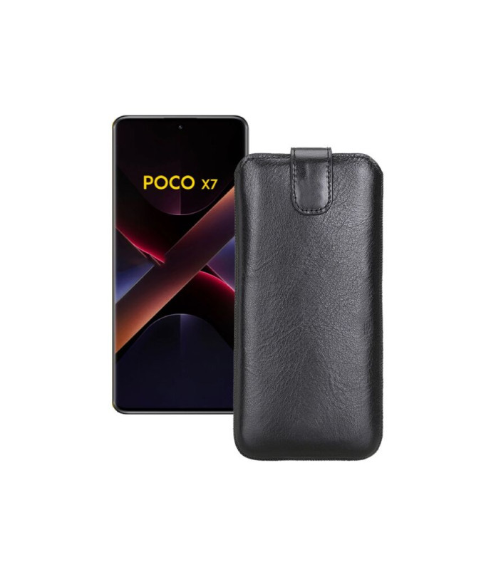 Витяжка з екошкіри для телефону Xiaomi Poco X7