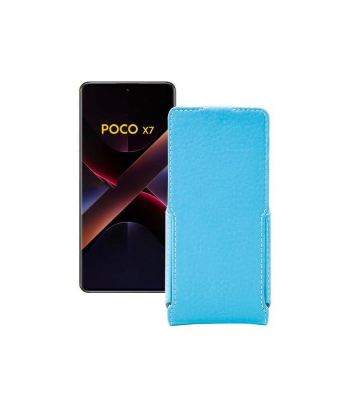 Чохол-флип з екошкіри для телефону Xiaomi Poco X7