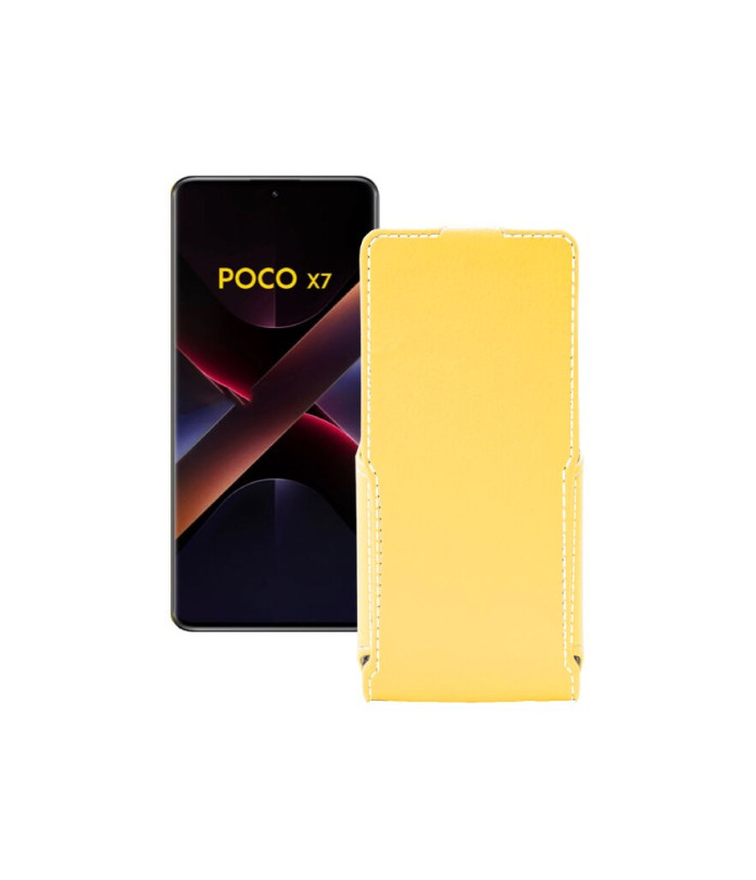 Чохол-флип з екошкіри для телефону Xiaomi Poco X7