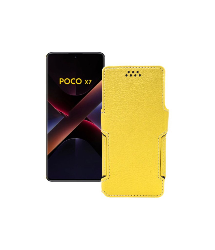Чохол-книжка з екошкіри для телефону Xiaomi Poco X7