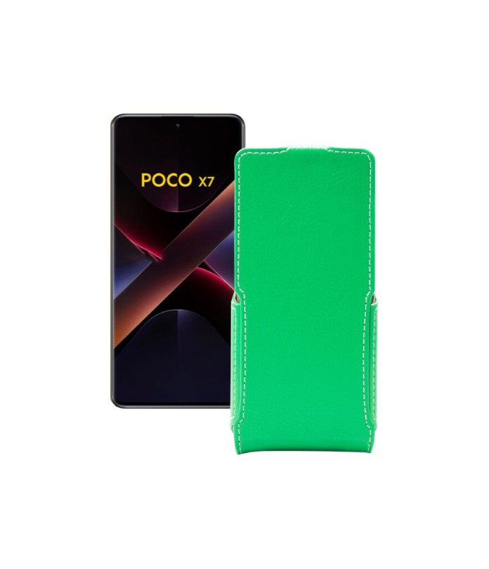 Чохол-флип з екошкіри для телефону Xiaomi Poco X7