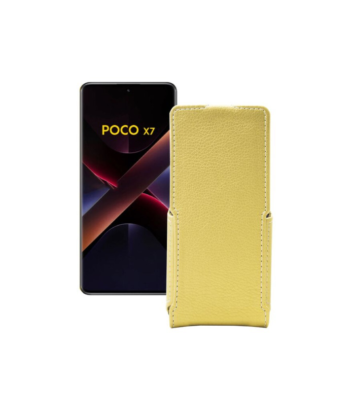 Чохол-флип з екошкіри для телефону Xiaomi Poco X7