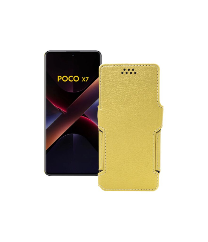 Чохол-книжка з екошкіри для телефону Xiaomi Poco X7