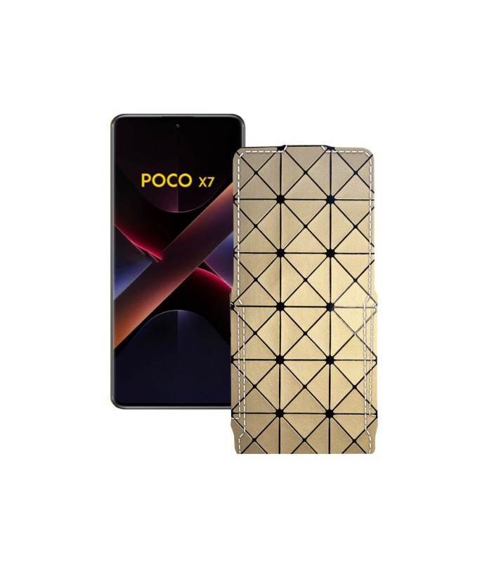 Чохол-флип з екошкіри для телефону Xiaomi Poco X7